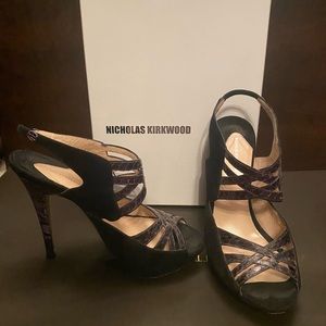 Nicholas Kirkwood Strappy stiletto Black Suede - 7